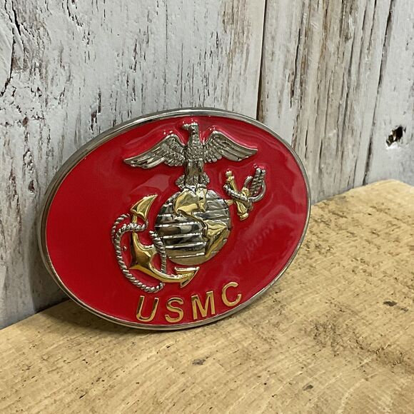 Siskyou USMC Belt Buckle Mens Marine Corp Patriotic Military - Picture 3 of 6